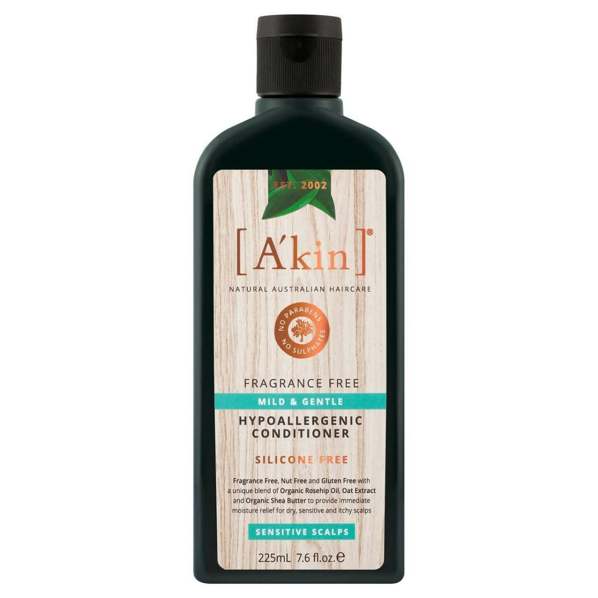Akin Natural Mild & Gentle Fragrance Free, Hypoallergenic Conditioner - Distacart
