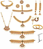 Thumbnail for Elite Trading One Line Bharatnatyam Dance Jewellery Set - Distacart