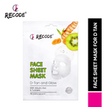 Thumbnail for Recode D Tan And Glow Face Sheet Mask - Distacart