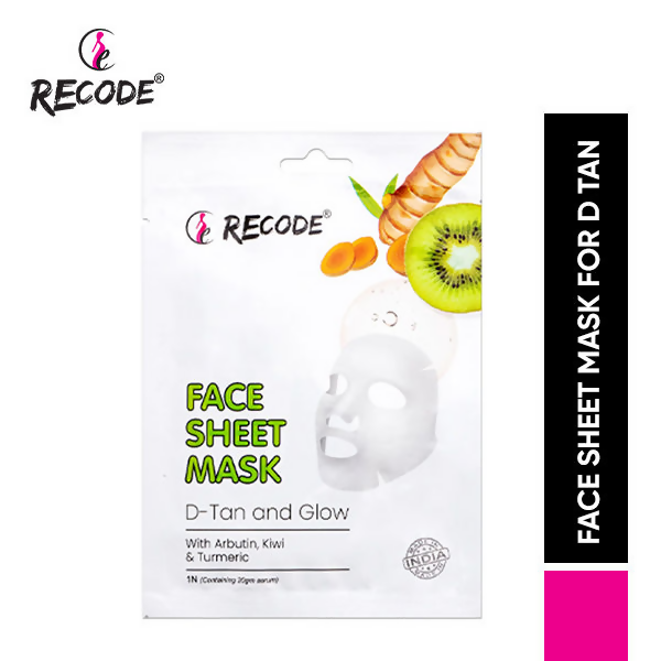 Recode D Tan And Glow Face Sheet Mask - Distacart