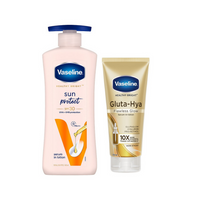 Thumbnail for Vaseline Sun Protect SPF 30 Body Lotion & Gluta-Hya Flawless Glow Serum-In-Lotion Combo