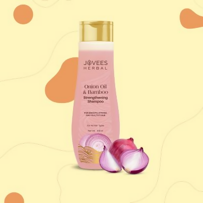 Jovees Red Onion Oil & Bamboo Strengthening Shampoo - Distacart
