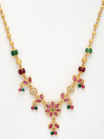 Thumbnail for NVR Women's Multicolor Gold-Polished Minimal Chain - Distacart