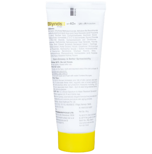 Intas Blynds Emulgel Sunscreen with UV+IR Protection SPF 40+ PA+++ & Water-Resistant