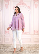 Thumbnail for Juniper Lavender Embroidered Cotton Kurta with Pant