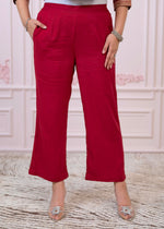 Thumbnail for Juniper Maroon Angrakha-Style Kurta Set with Gota Work and Dupatta