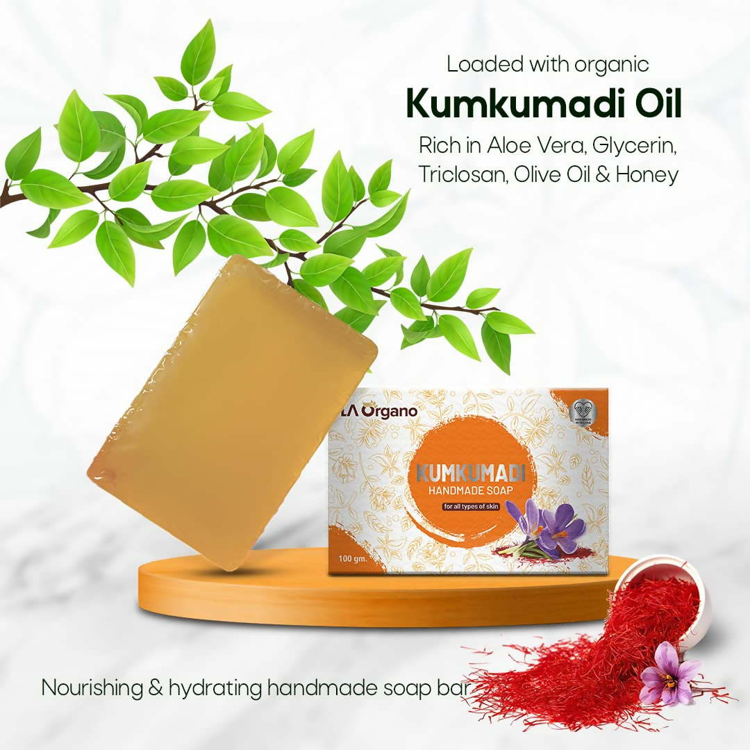 LA Organo Kumkumadi Handmade Natural Bath Soap - Distacart