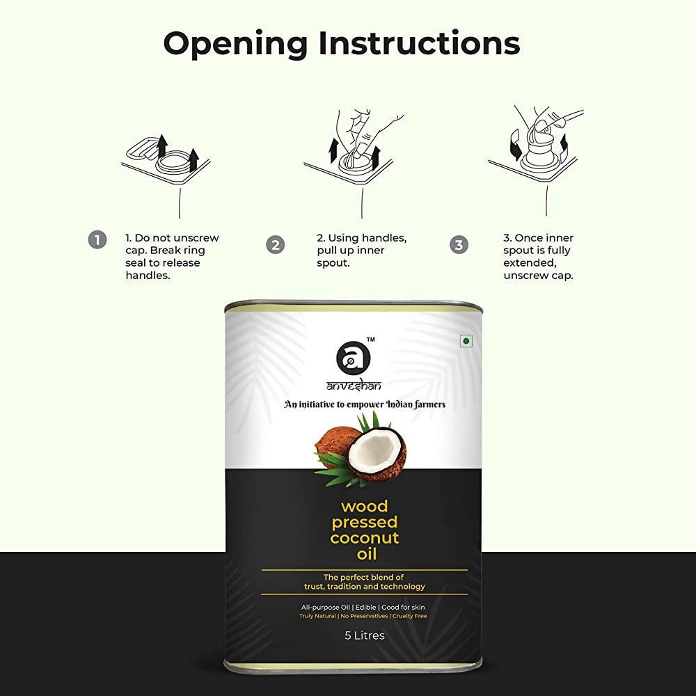 Anveshan Wood Pressed Coconut Oil