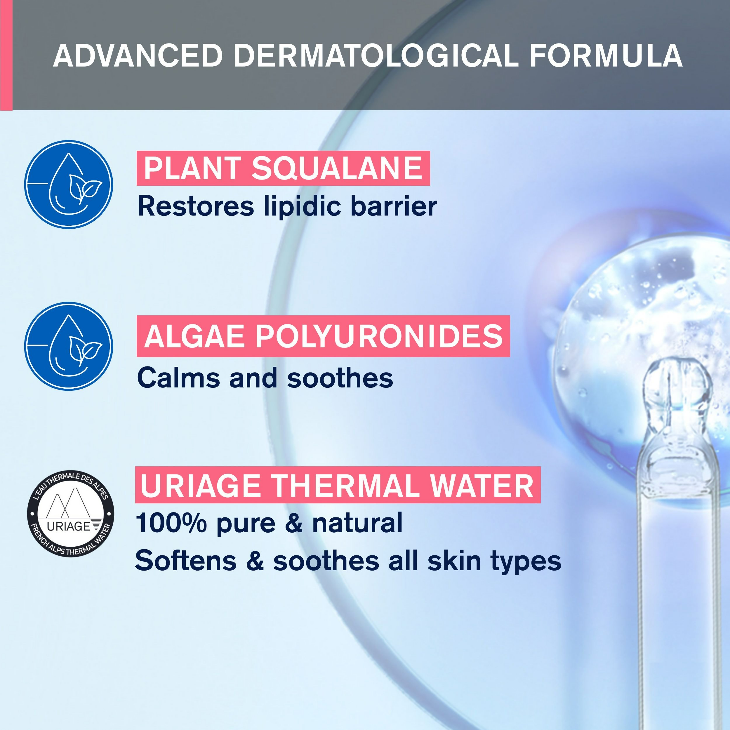 Uriage Tolederm Control Make-Up Removing Milky Gel - Distacart