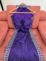 Thumbnail for Preksha Creation Women Jimmy Chu Fabric with Thread & Sequence work Saree - Distacart