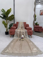 Thumbnail for Preksha Creation Women Jimmy Chu Fabric with Thread & Sequence work Saree - Distacart