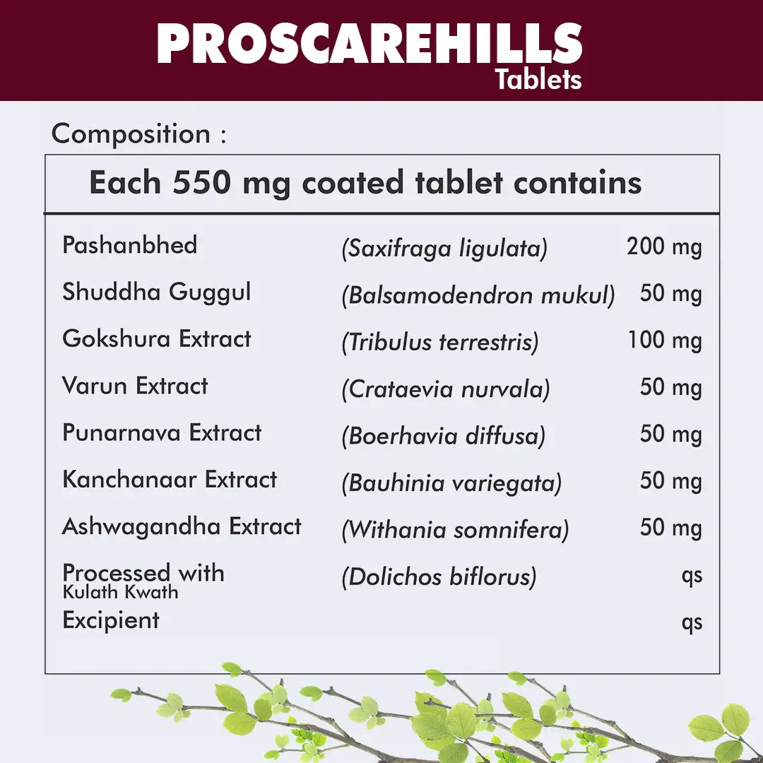 Herbal Hills Ayurveda Proscarehills Tablets - Distacart