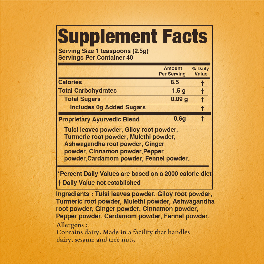 Veda Wellness Kadha - Diabetics Friendly, Fortified with Himalayan Superherbs For Cough & Cold - Distacart