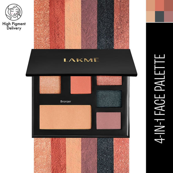 Lakme Glitterati 4 In 1 Face Palette - Night Diva - Distacart