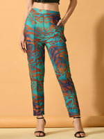 Thumbnail for Myshka Women's Multi Slim Fit Party Trouser - Distacart