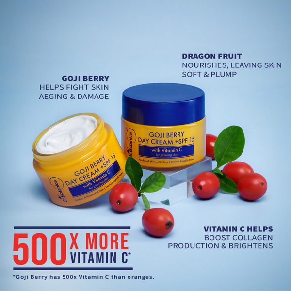 St.Botanica Goji Berry Day Cream SPF15 With Goji Berry & Vitamin C For Sun Protection - Distacart