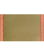 Thumbnail for Piyari Fashion Women`s Cotton Silk Moss Green Handloom Saree With Blouse