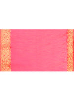 Thumbnail for Piyari Fashion Women`s Cotton Blend Rani Handloom Saree With Blouse