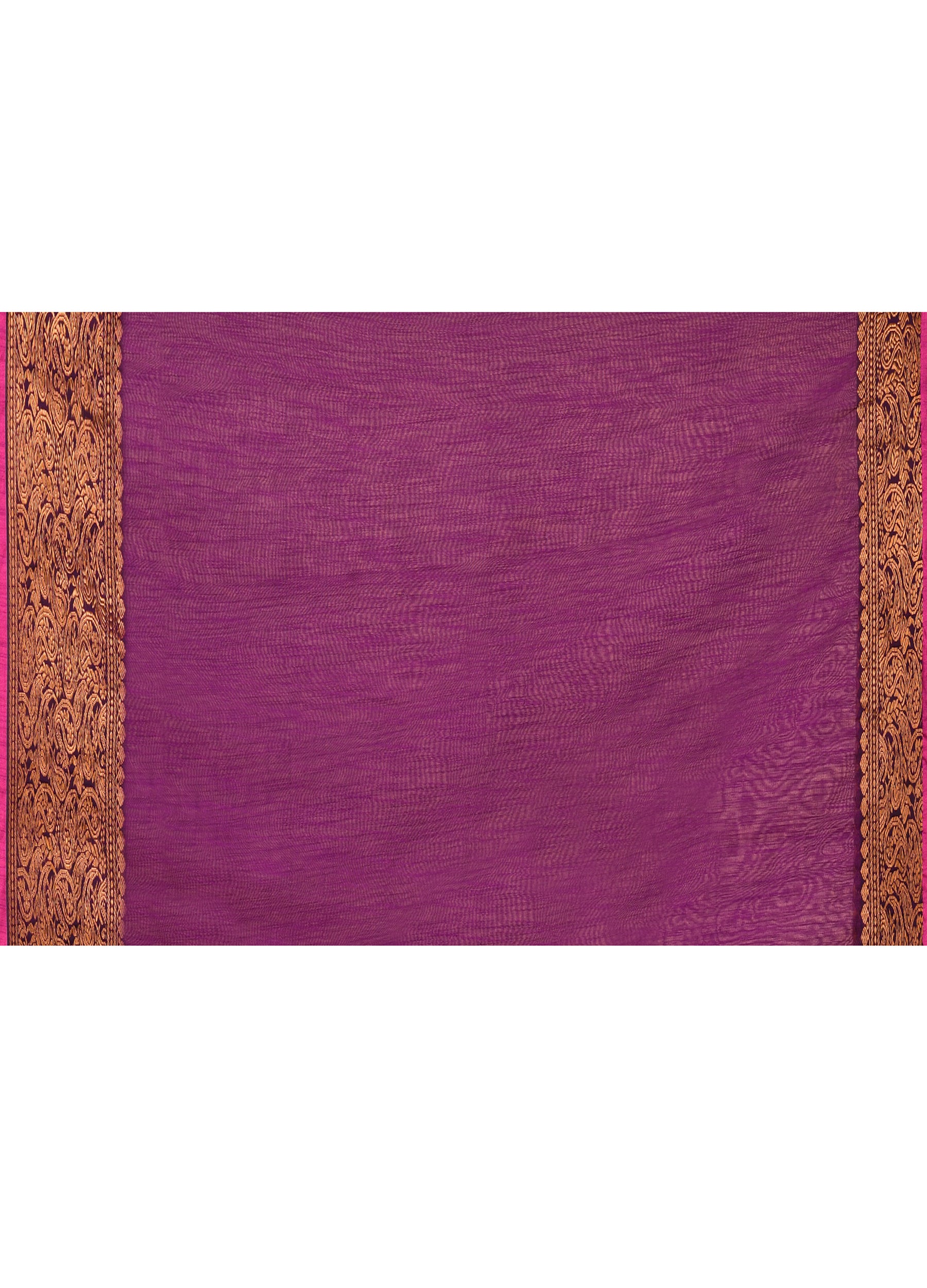 Piyari Fashion Women`s Cotton Blend Magenta Handloom Saree With Blouse
