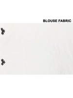 Thumbnail for Piyari Fashion Women's White Exclusive Applique Saree With Blouse Piece