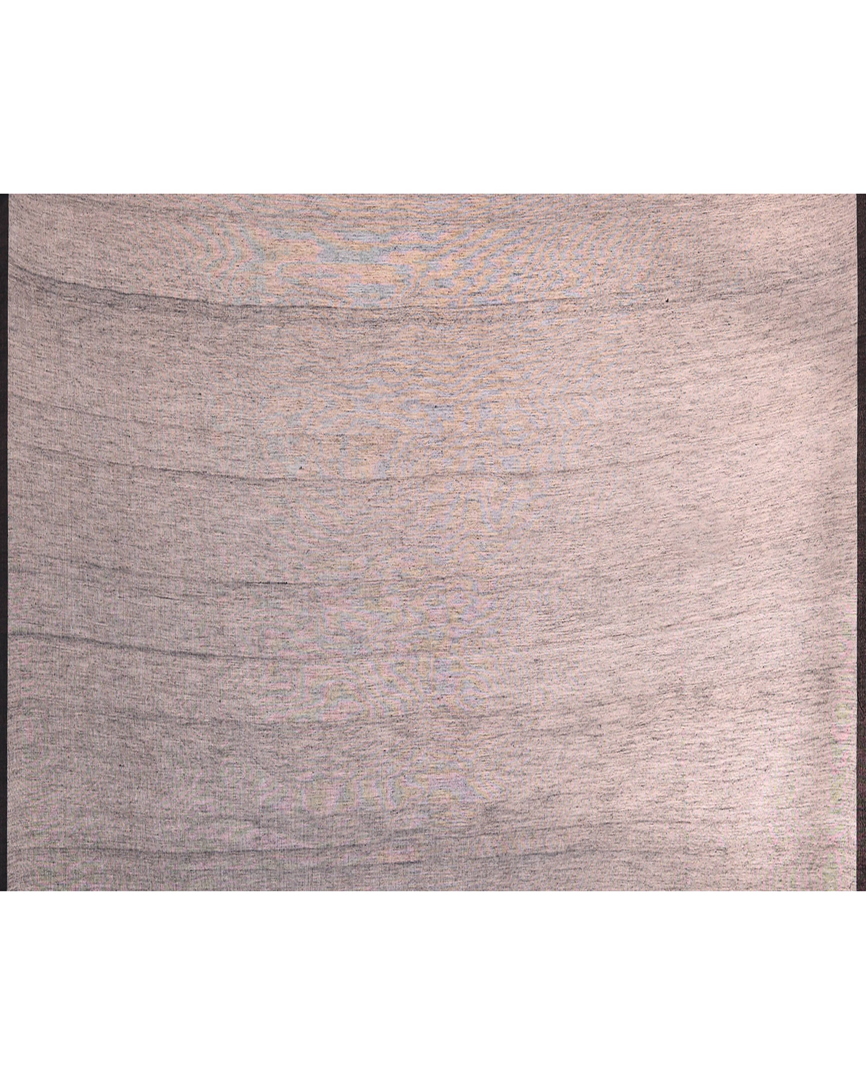 Piyari Fashion Women`s Grey Hand Work Cotton Saree With Blouse