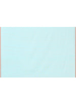 Thumbnail for Piyari Fashion Women`s Light Sky Blue Cotton Handloom Jamdani Saree With Blouse