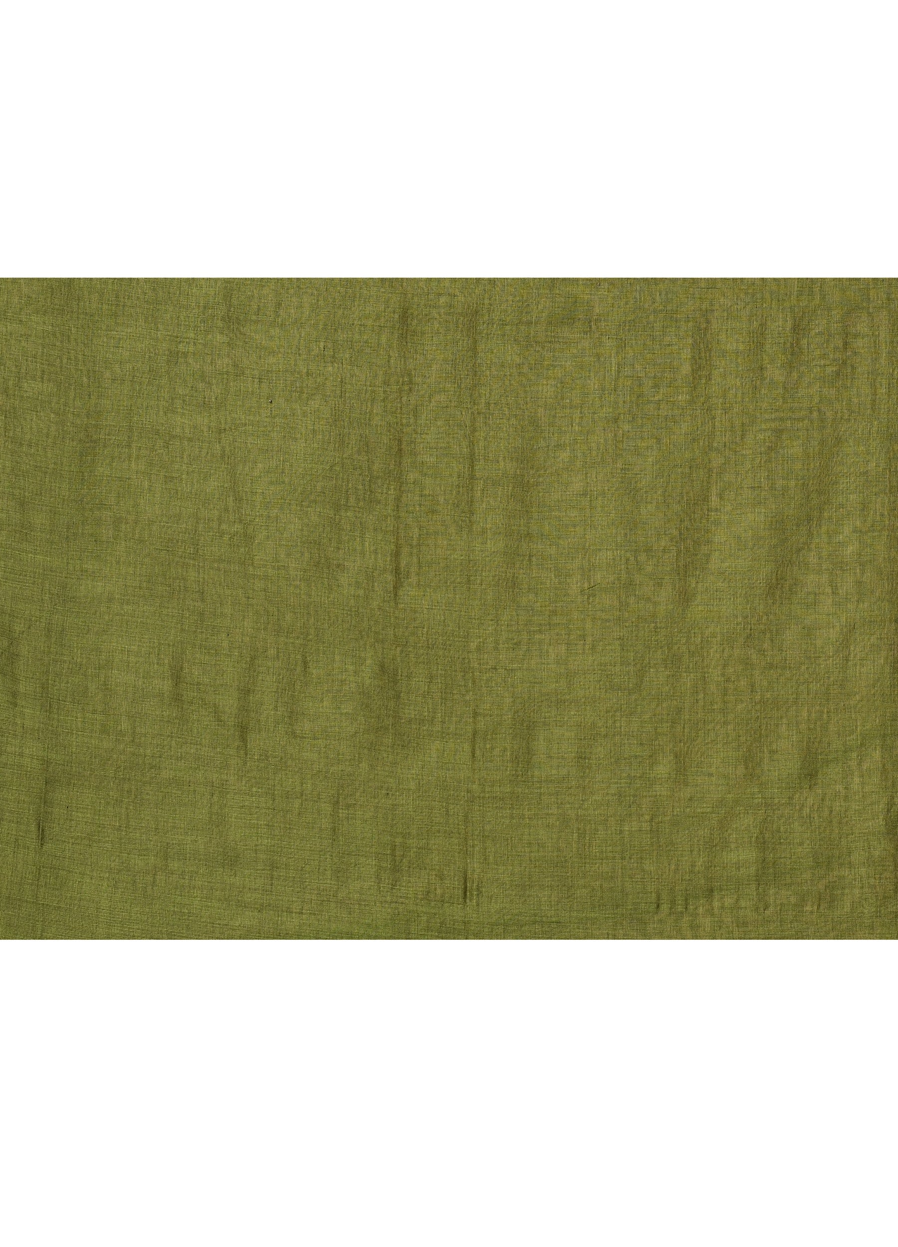 Piyari Fashion Women`s Cotton Handloom Moss Green Sequin Saree With Blouse