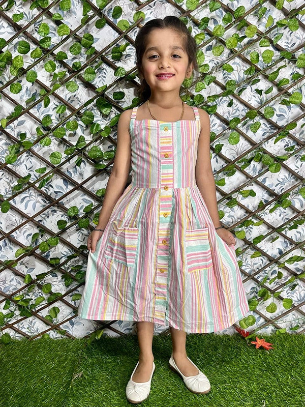 Malishka Kids Girl Multi Cotton Dress