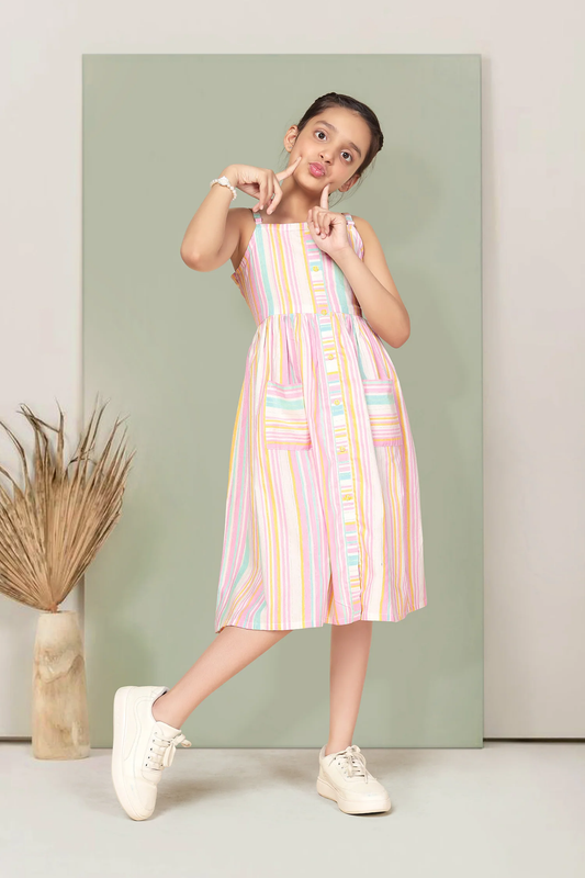 Malishka Kids Girl Multi Cotton Dress