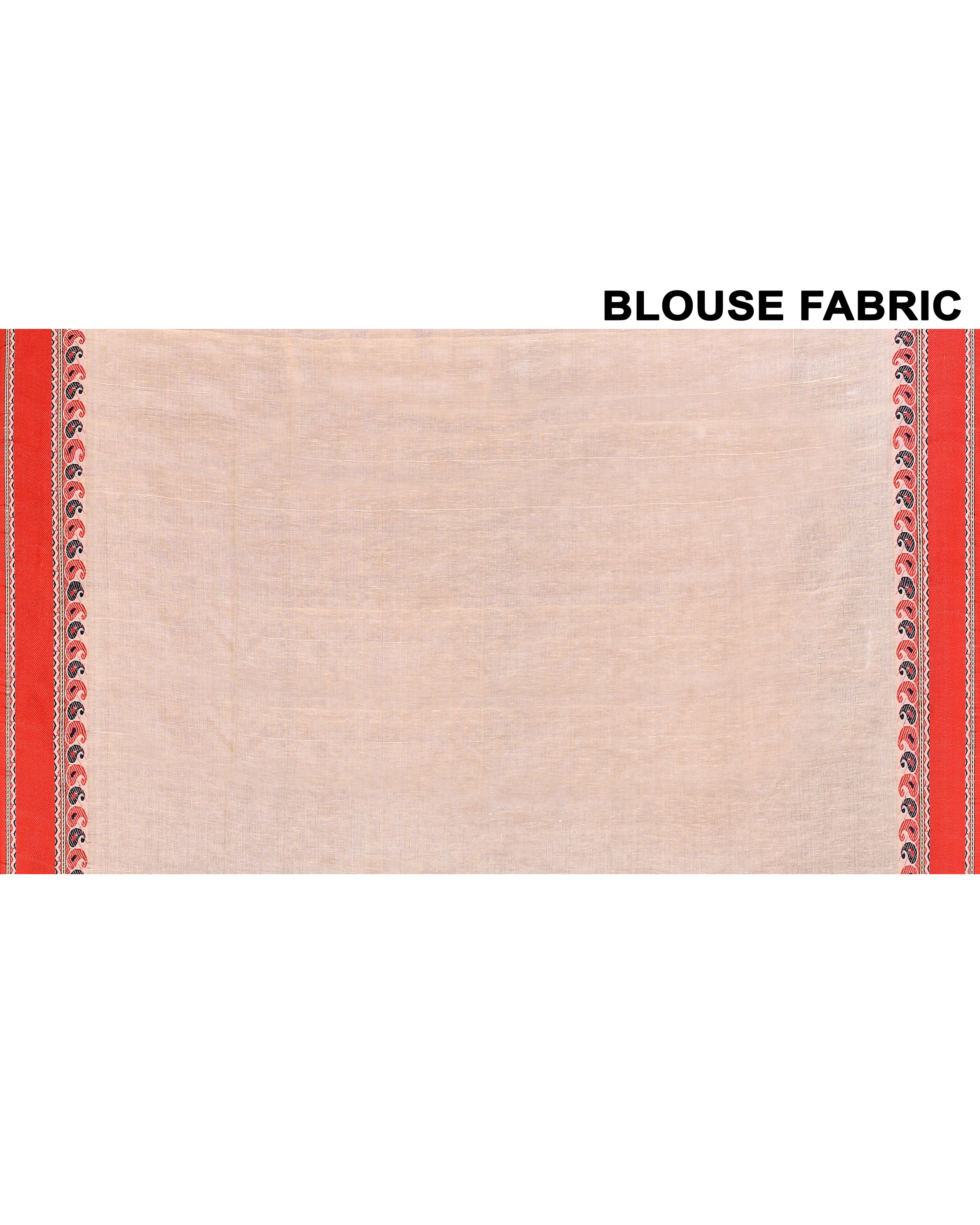 Piyari Fashion Off White Tussar Silk Jamdani Saree With Blouse Piece