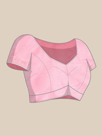 Thumbnail for NOZ2TOZ Women Baby-Pink Handloom Raw Silk Woven Butti With Woven Pallu Beautiful Designer Saree