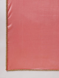 Thumbnail for Janasya Pink Chanderi Embellished Set