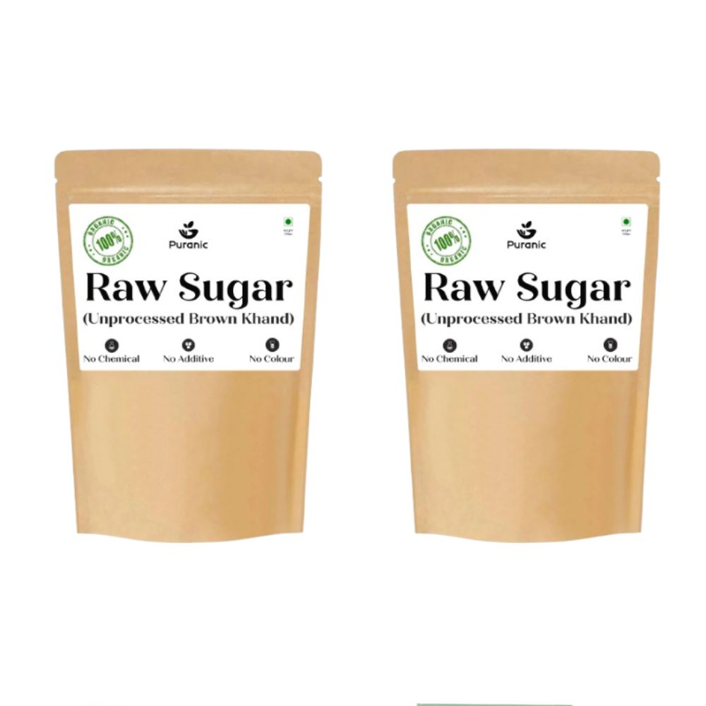 Puranic Raw Sugar | Unprocess Natural Brown Sugar - Distacart