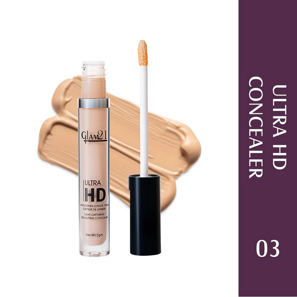 Glam21 Ultra HD Liquid Concealer for HD Finish - Medium Warm - Distacart