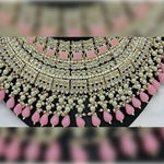 Thumbnail for Jewel City Royal Pearl and Crystal Choker Set - Gold-Plated Wedding Jewelry with Earrings and Ring