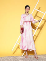 Thumbnail for Yufta Pink Midi Dress - Distacart