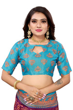 Thumbnail for Vamika Purple Printed Art Silk Saree - Distacart
