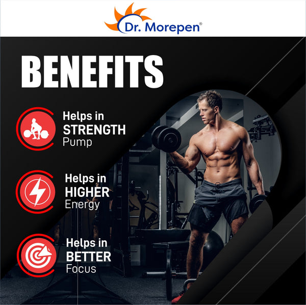 Dr. Morepen Muscle Food Pre-Workout (Blue Raspberry)