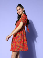 Thumbnail for Yufta Printed A-Line Dress - Distacart