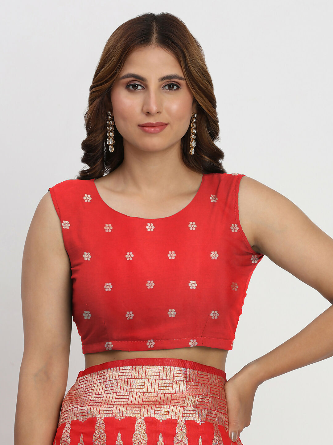 Astita Banarasi Silk Red Saree