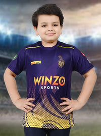 Thumbnail for Baesd Boys Sports Round Neck Printed Cricket Jersey IPL, T20 T-shirt - Distacart
