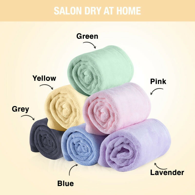 Nykaa Naturals Microfiber Hair Wrap for Frizz Free & Shiny Hair - Yellow - Distacart