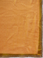 Thumbnail for Mustard Organza Swaroski Diamond Work Saree with Unstitched Blouse - Radha - Distacart