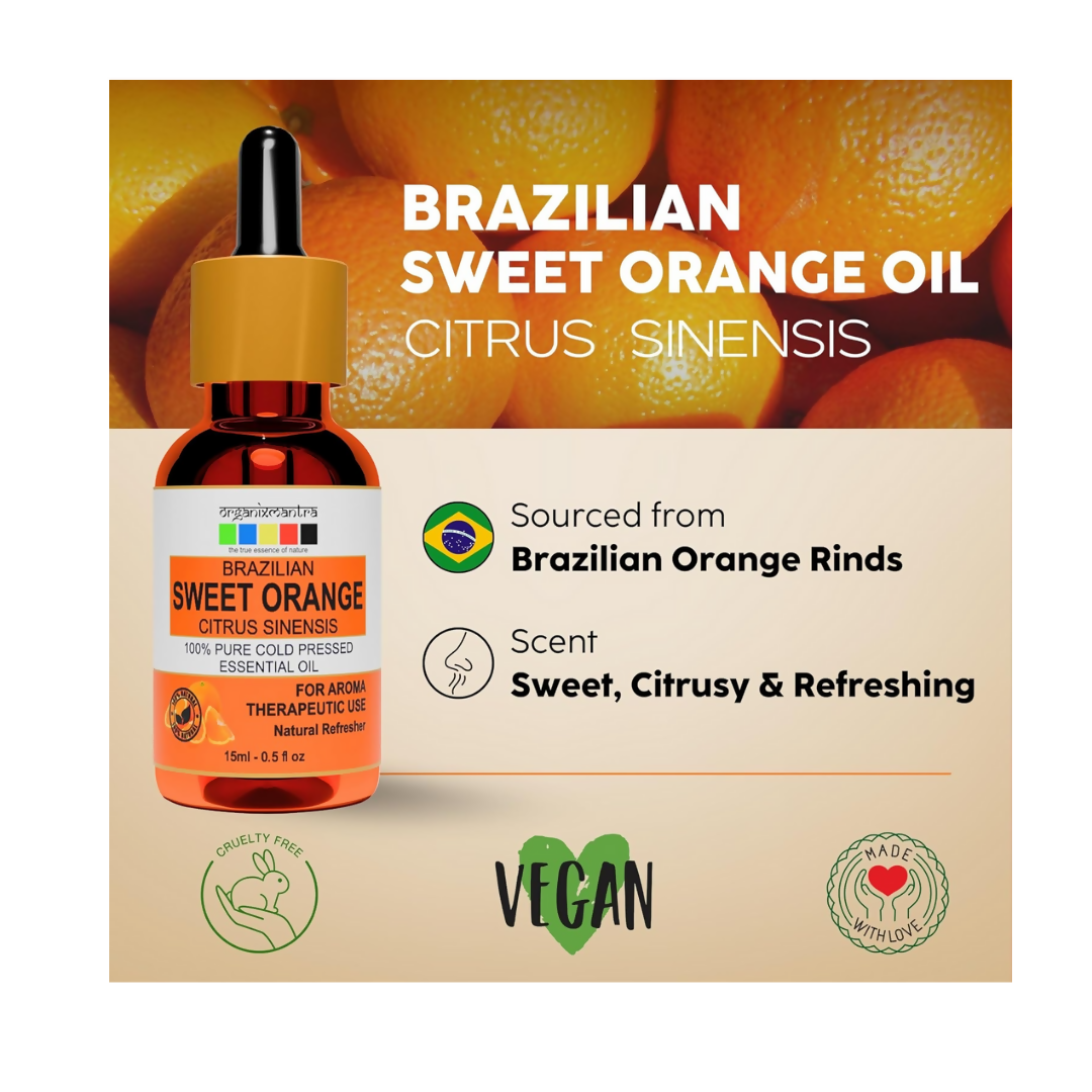 Organix Mantra Sweet Orange Essential Oil for Diffuser