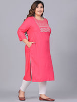 Thumbnail for Sztori Women Yoke Design Thread Work Kurta - Distacart