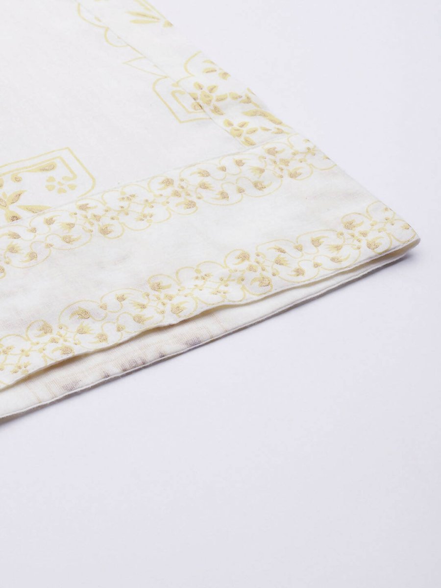 Ahalyaa Off White Printed Basic Jumpsuit - Distacart