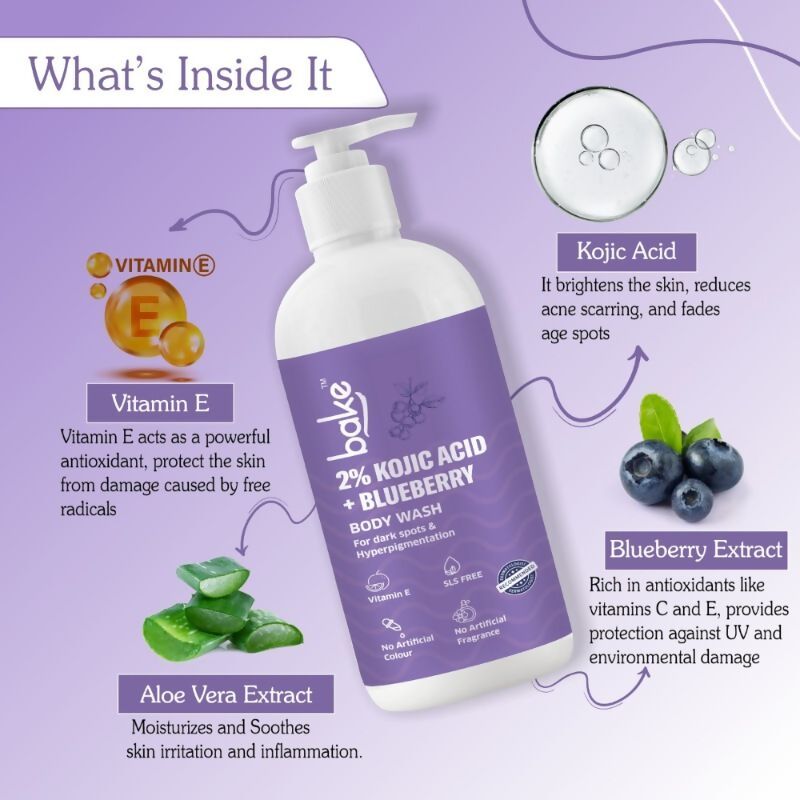 Bake 2% Kojic Acid Body Wash - Distacart