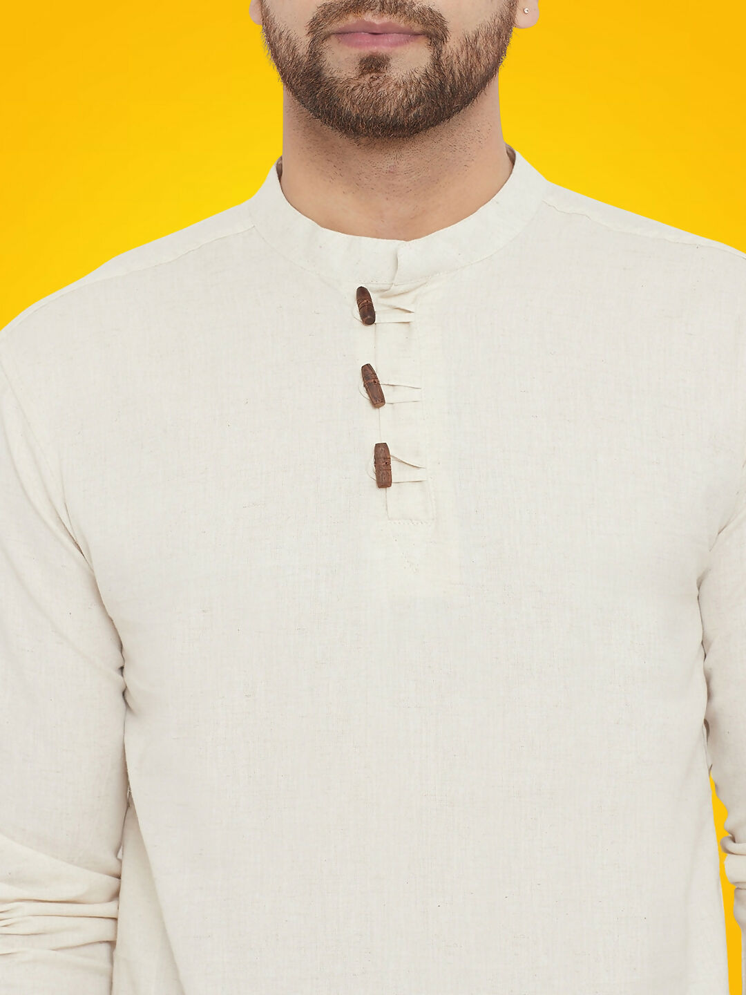 Even Apparels Men's Pure Cotton Cream Kurta - Distacart