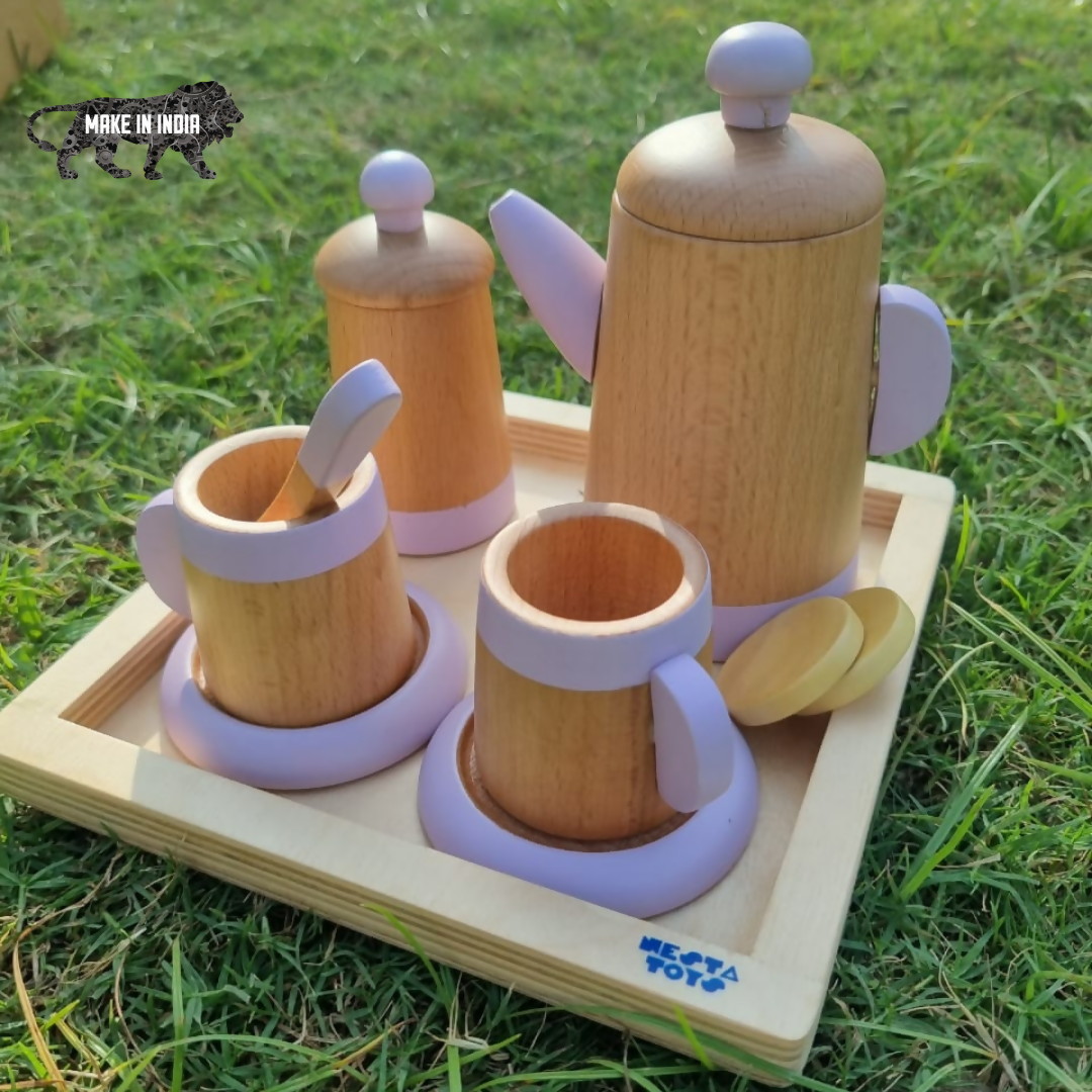 Wooden Tea Set Kitchen Toys 8