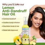 Thumbnail for Mamaearth Lemon Anti-Dandruff Hair Oil with Lemon & Ginger for Dandruff - Distacart
